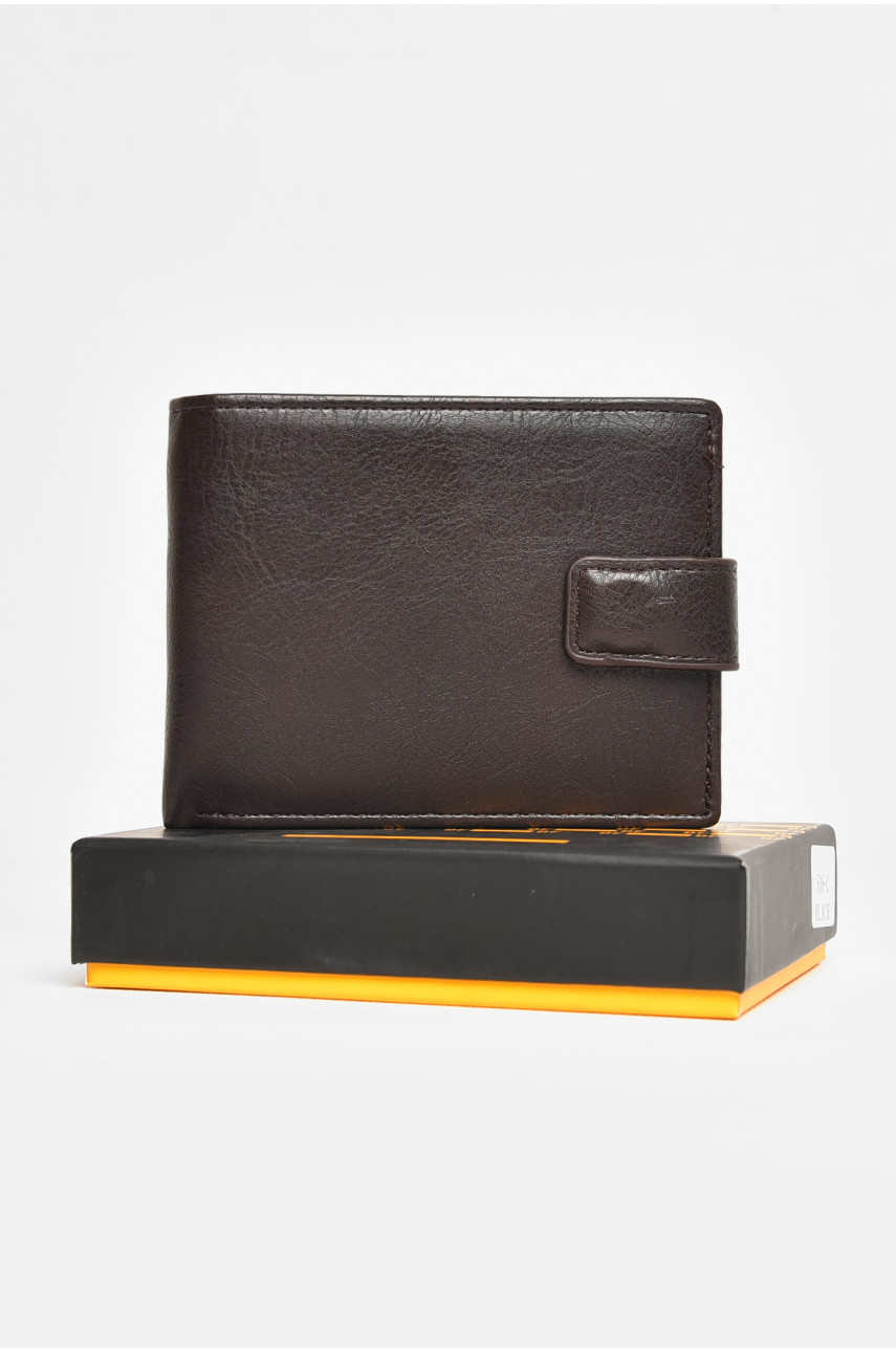Гаманець чоловічий з екошкіри коричневого кольору 538-а 209288