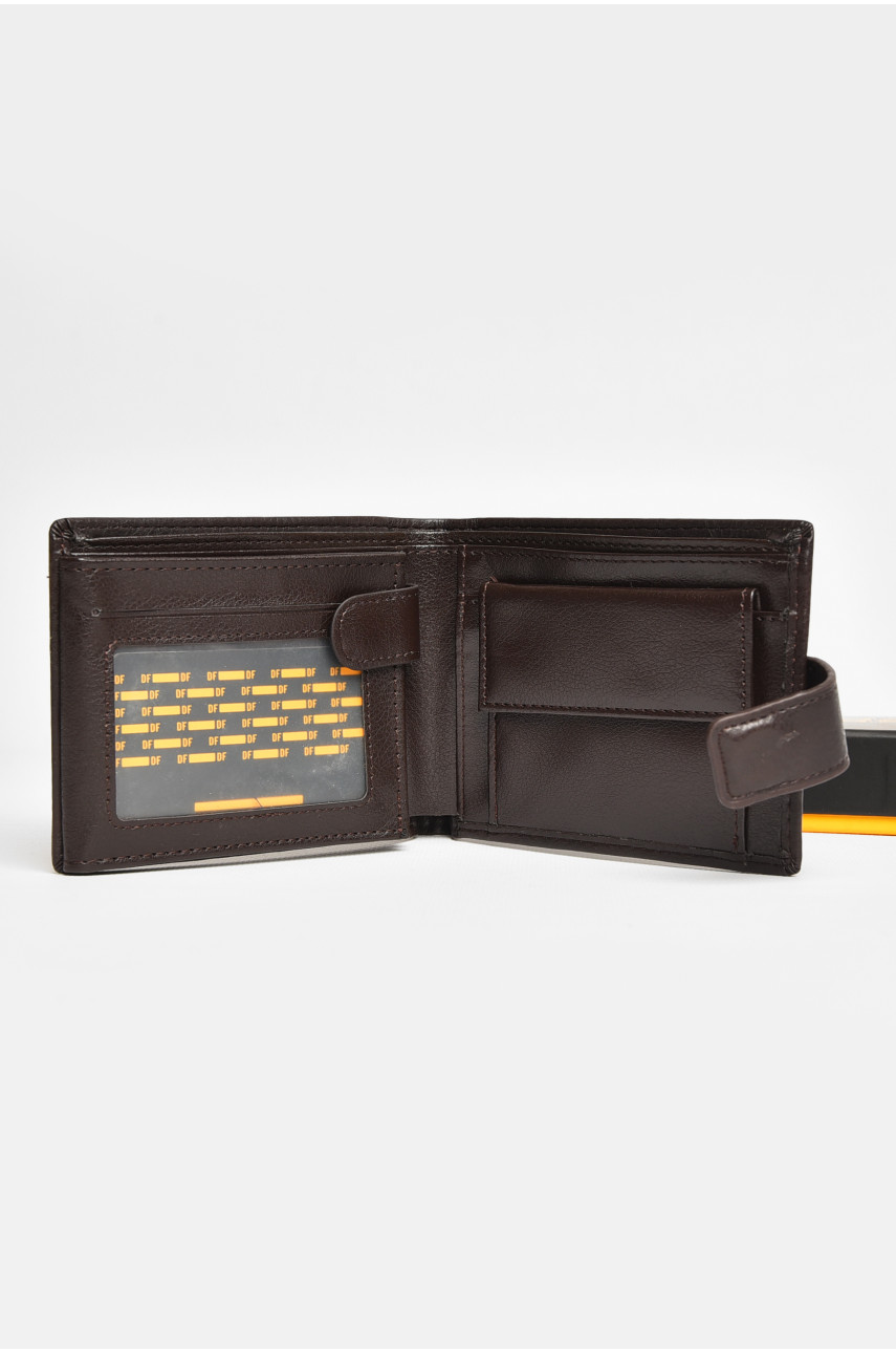 Гаманець чоловічий з екошкіри коричневого кольору 538-а 209288