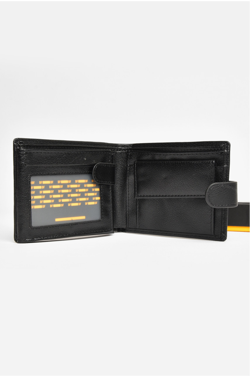 Гаманець чоловічий з екошкіри чорного кольору 538-с 209289