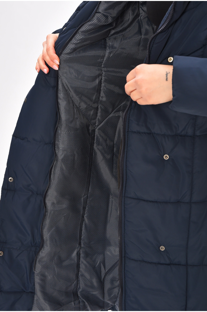 Куртка жіноча єврозима темно-синього кольору 209309 Куртка жіноча єврозима темно-синього кольору 209309