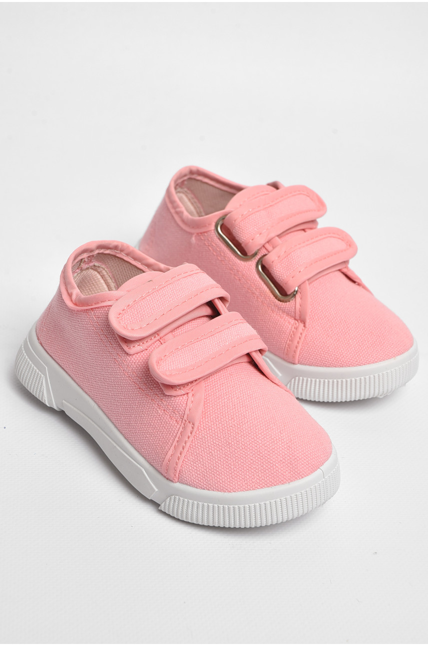 Мокасини дитячі світло-рожевого кольору на липучці Уцінка ХНВ-5 209313