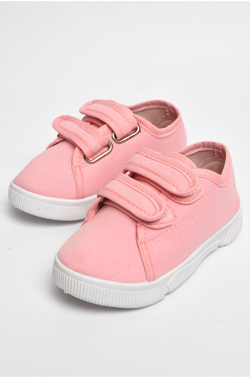 Мокасини дитячі світло-рожевого кольору на липучці Уцінка ХНВ-5 209313