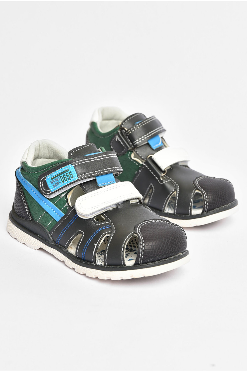 Сандалі дитячі для хлопчика чорного кольору Уцінка 19202-9 209314