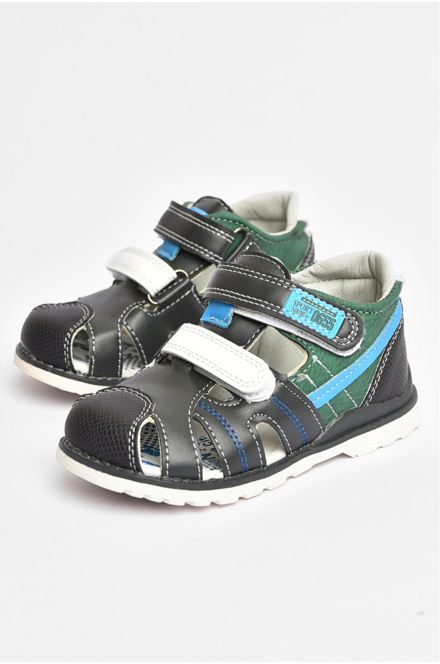 Сандалі дитячі для хлопчика чорного кольору Уцінка 19202-9 209314