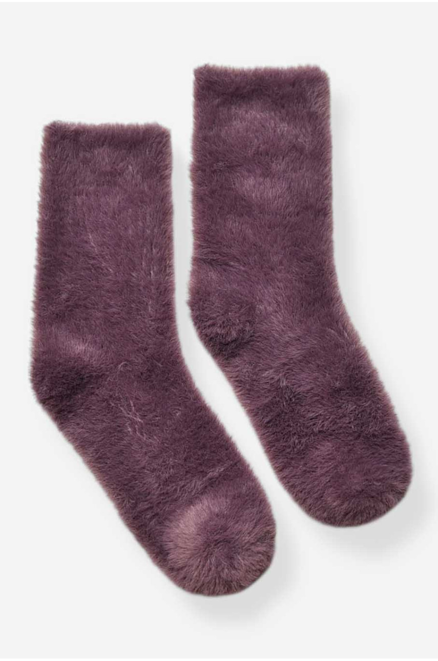 Носки женские норка тёмно-сиреневого цвета с553 209321