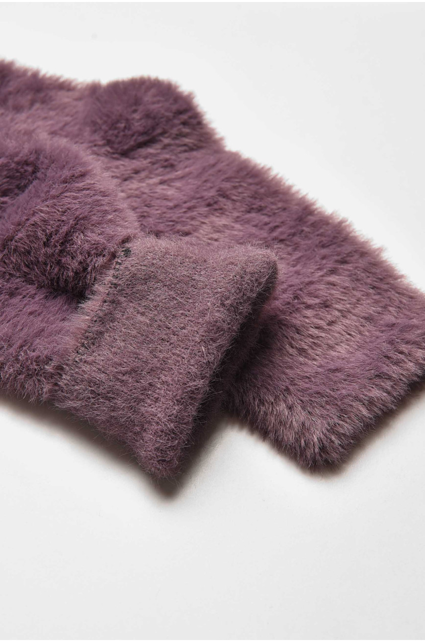 Носки женские норка тёмно-сиреневого цвета с553 209321