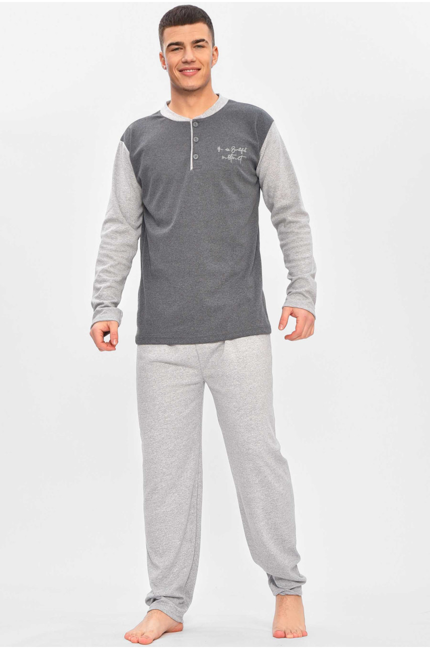 Пижама мужская серого цвета 2437 209322