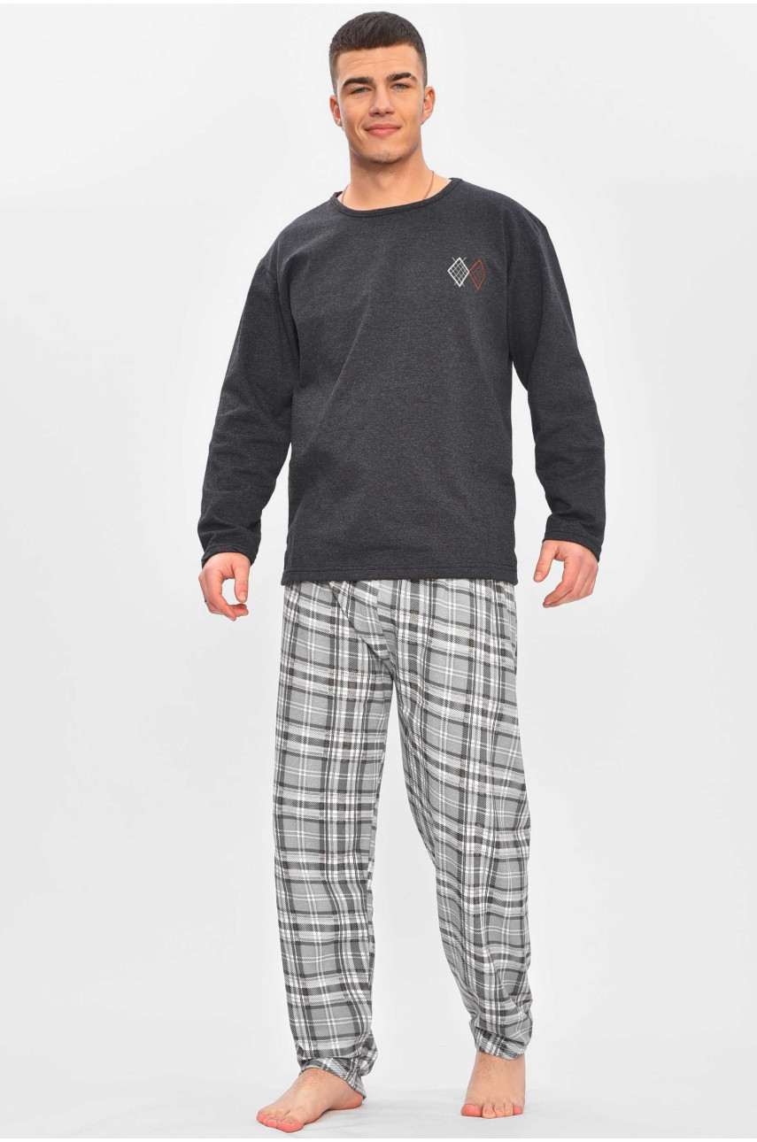 Пижама мужская синего цвета с принтом 16385 209324