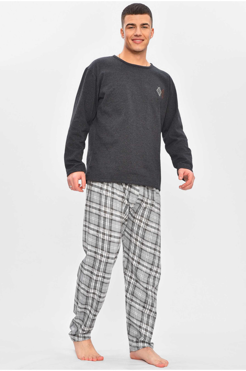 Пижама мужская синего цвета с принтом 16385 209324