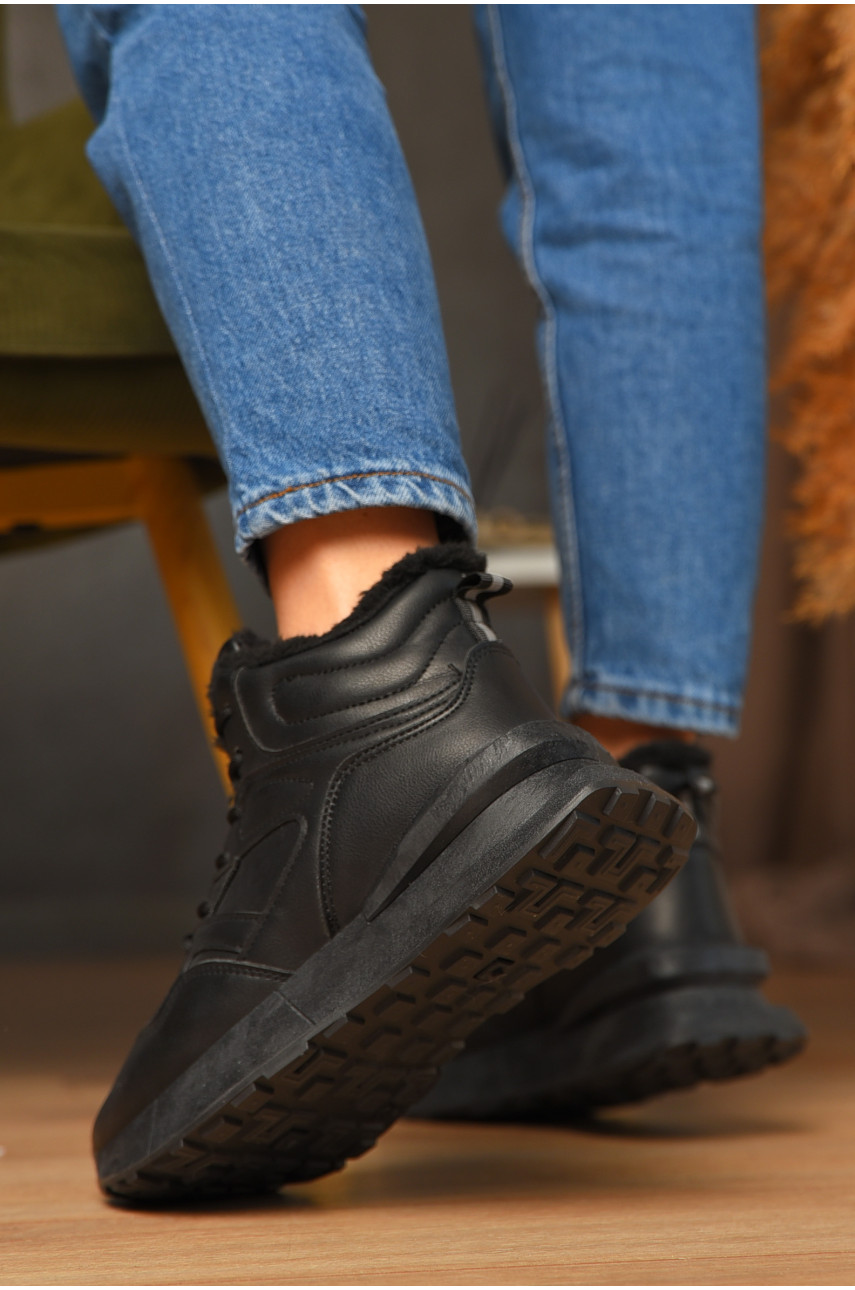 Кросівки зимові жіночі чорного кольору 635-1 209330 Кросівки зимові жіночі чорного кольору 635-1 209330