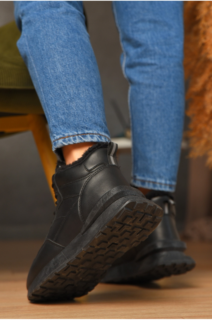 Кросівки зимові жіночі чорного кольору 635-4 209331 Кросівки зимові жіночі чорного кольору 635-4 209331