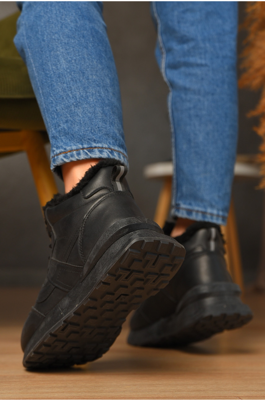Кросівки зимові жіночі чорного кольору 635-14 209332 Кросівки зимові жіночі чорного кольору 635-14 209332