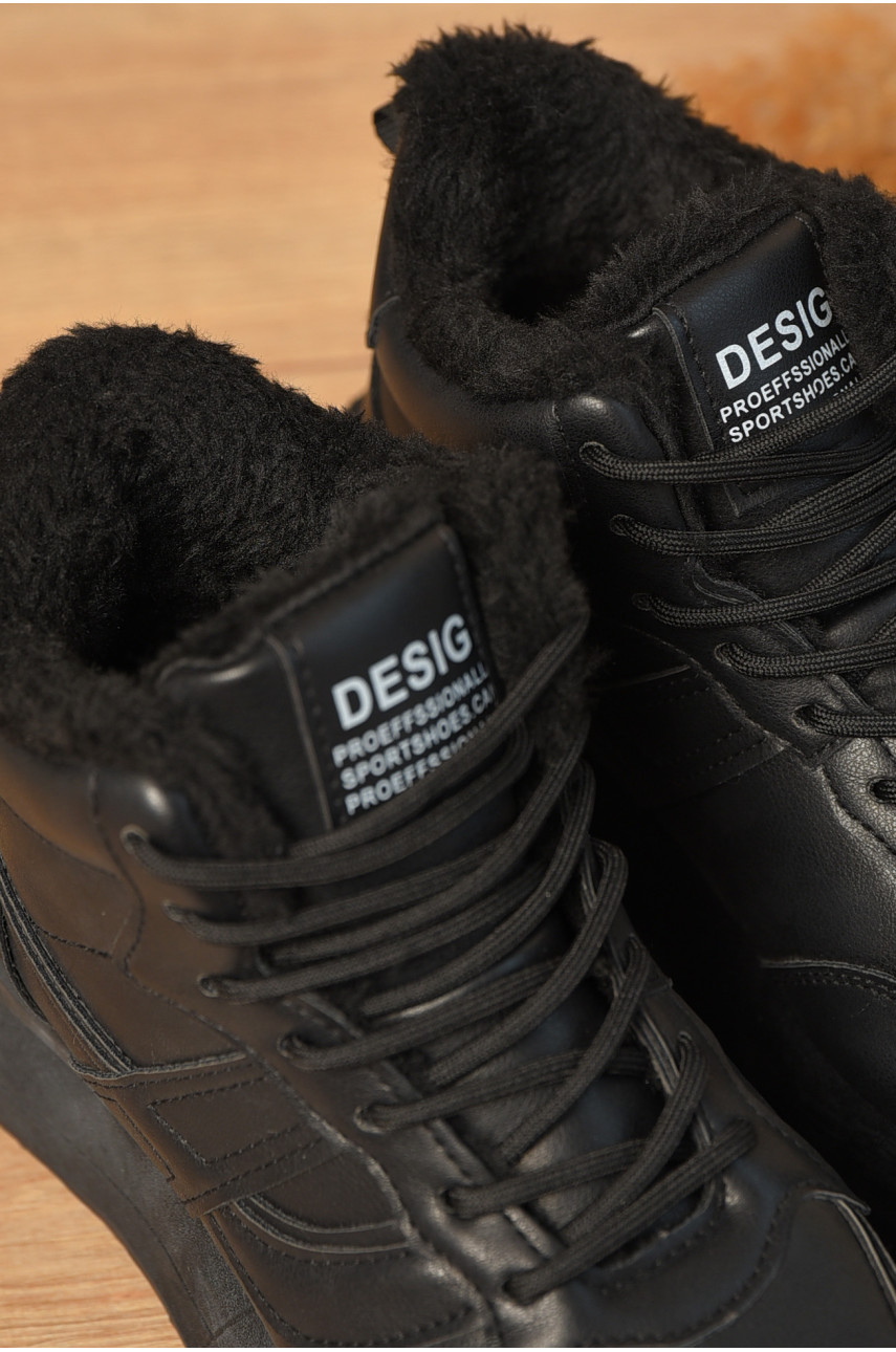 Кросівки зимові жіночі чорного кольору 635-14 209332 Кросівки зимові жіночі чорного кольору 635-14 209332