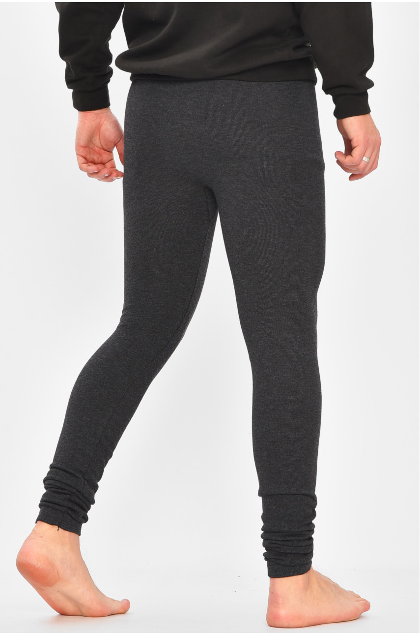 Подштанники мужские утепленные тёмно-серого цвета А905 209350