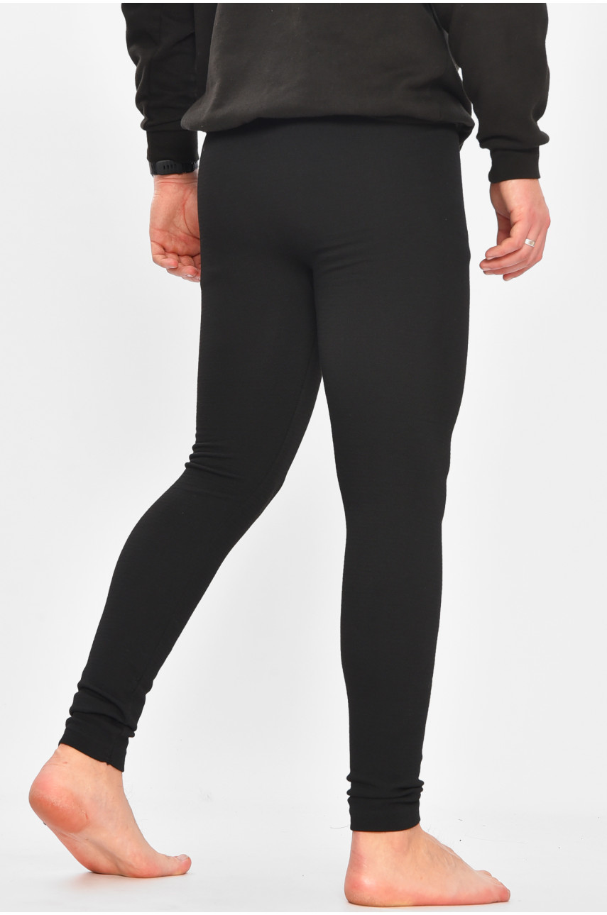 Подштанники мужские утепленные черного цвета А905 209351