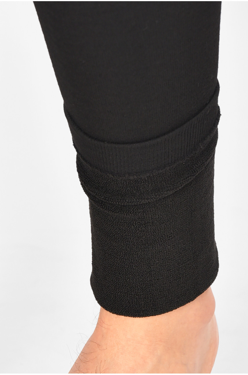 Подштанники мужские утепленные черного цвета А905 209351