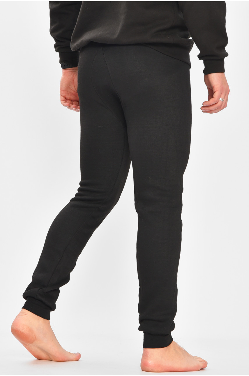 Подштанники мужские на флисе черного цвета А816 209356