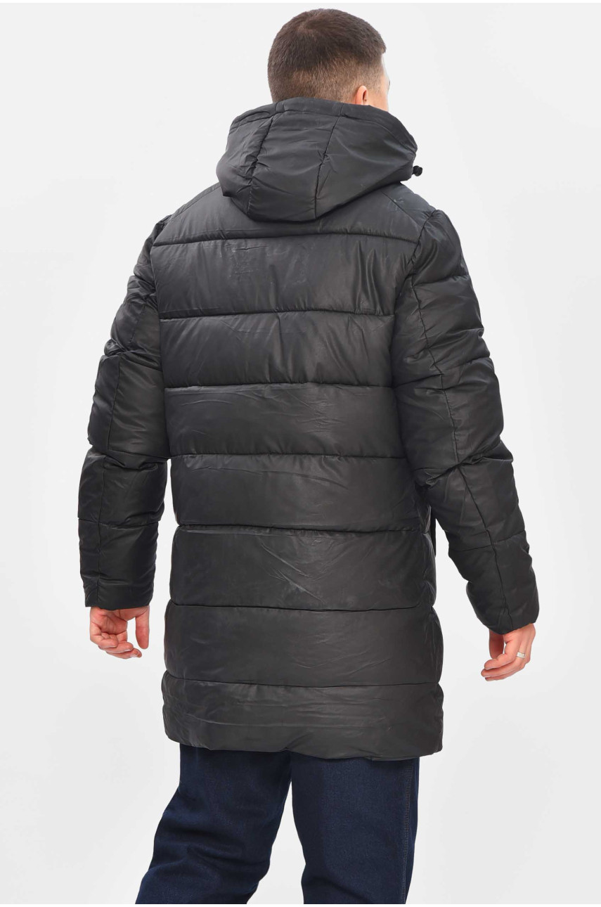 Куртка чоловіча єврозима чорного кольору H76-10 209360 Куртка чоловіча єврозима чорного кольору H76-10 209360