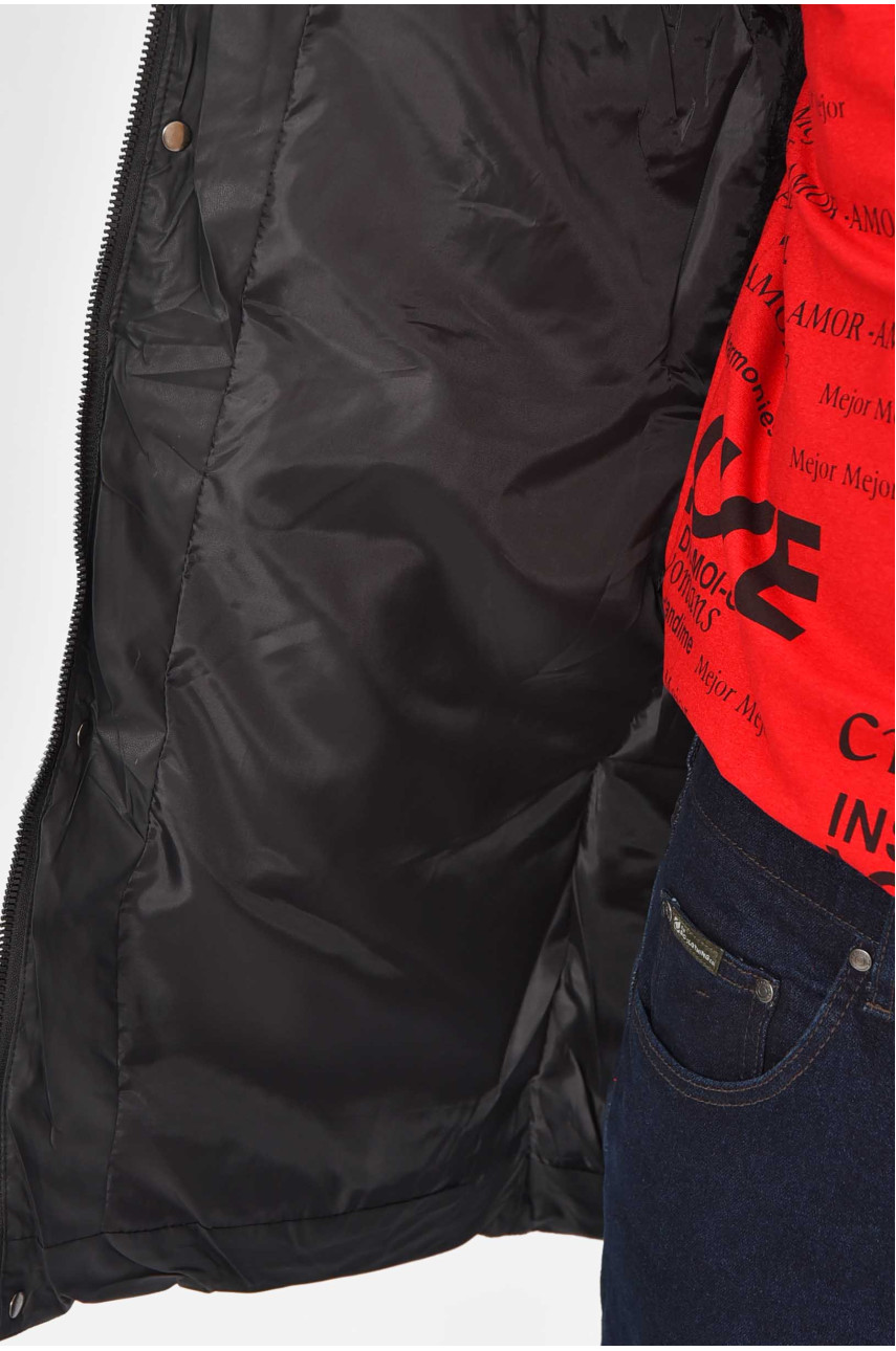 Куртка чоловіча єврозима чорного кольору H76-10 209360 Куртка чоловіча єврозима чорного кольору H76-10 209360