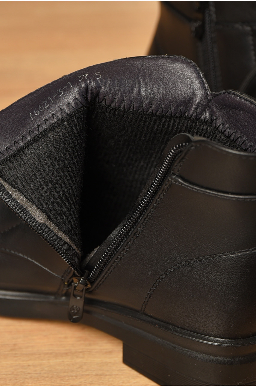 Ботинки женские демисезонные черного цвета 6621-3-1 209368