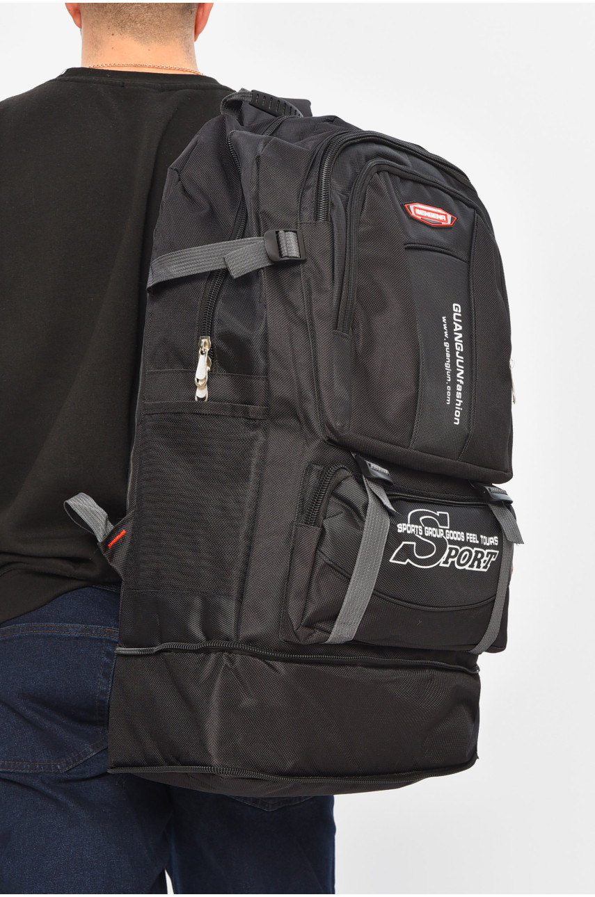 Рюкзак чоловічий текстильний чорного кольору 182 209392