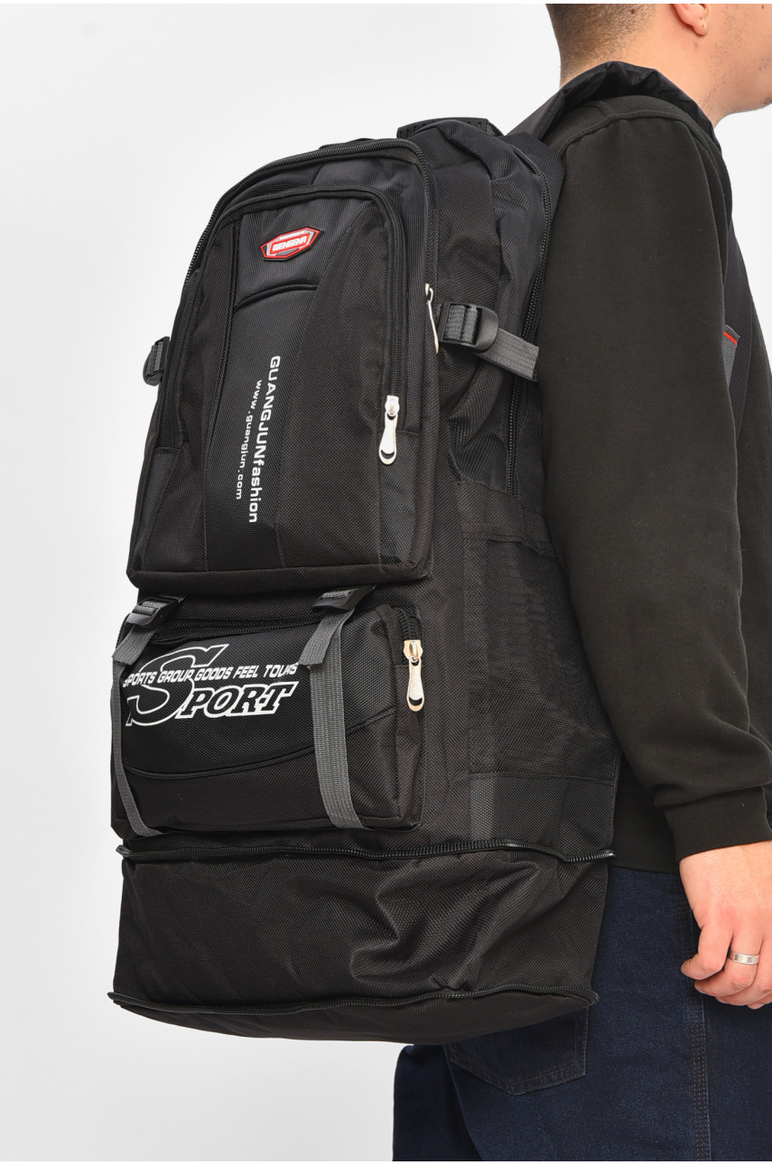 Рюкзак чоловічий текстильний чорного кольору 182 209392