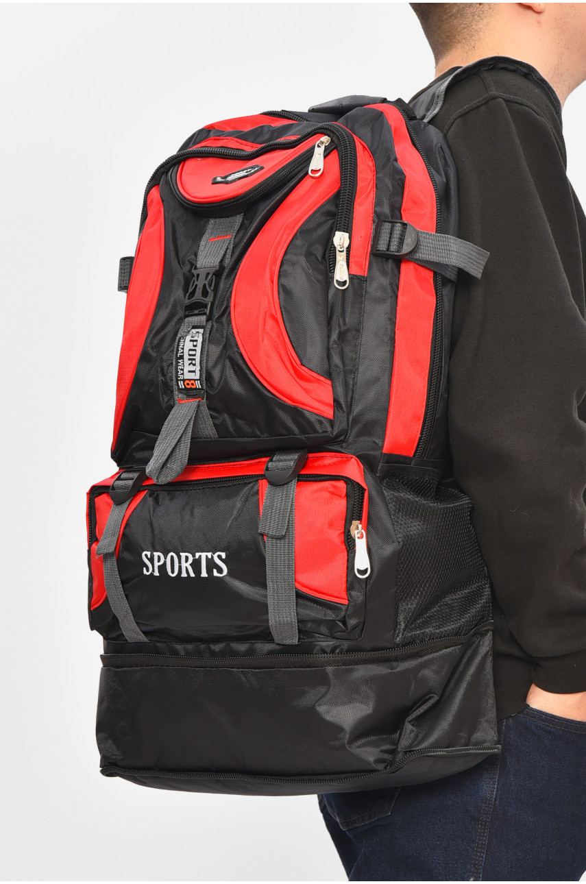 Рюкзак чоловічий текстильний чорного кольору 119-7 209395