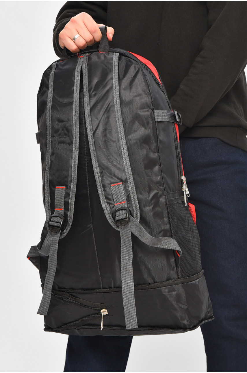 Рюкзак чоловічий текстильний чорного кольору 119-7 209395
