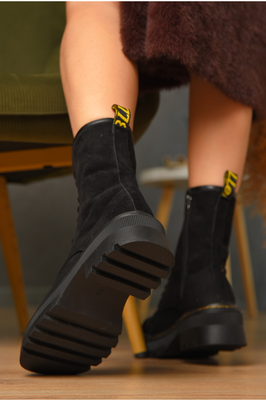 Ботинки женские демисезонные черного цвета н3-2 209406