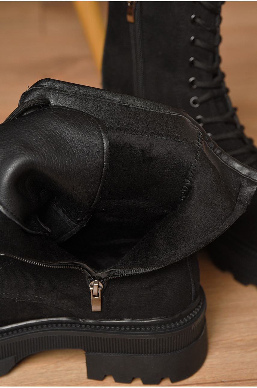 Ботинки женские демисезонные черного цвета н3-2 209407