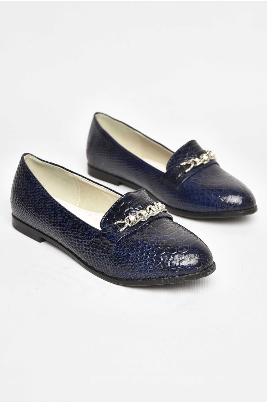 Балетки для дівчинки темно-синього кольору 207-7 209412