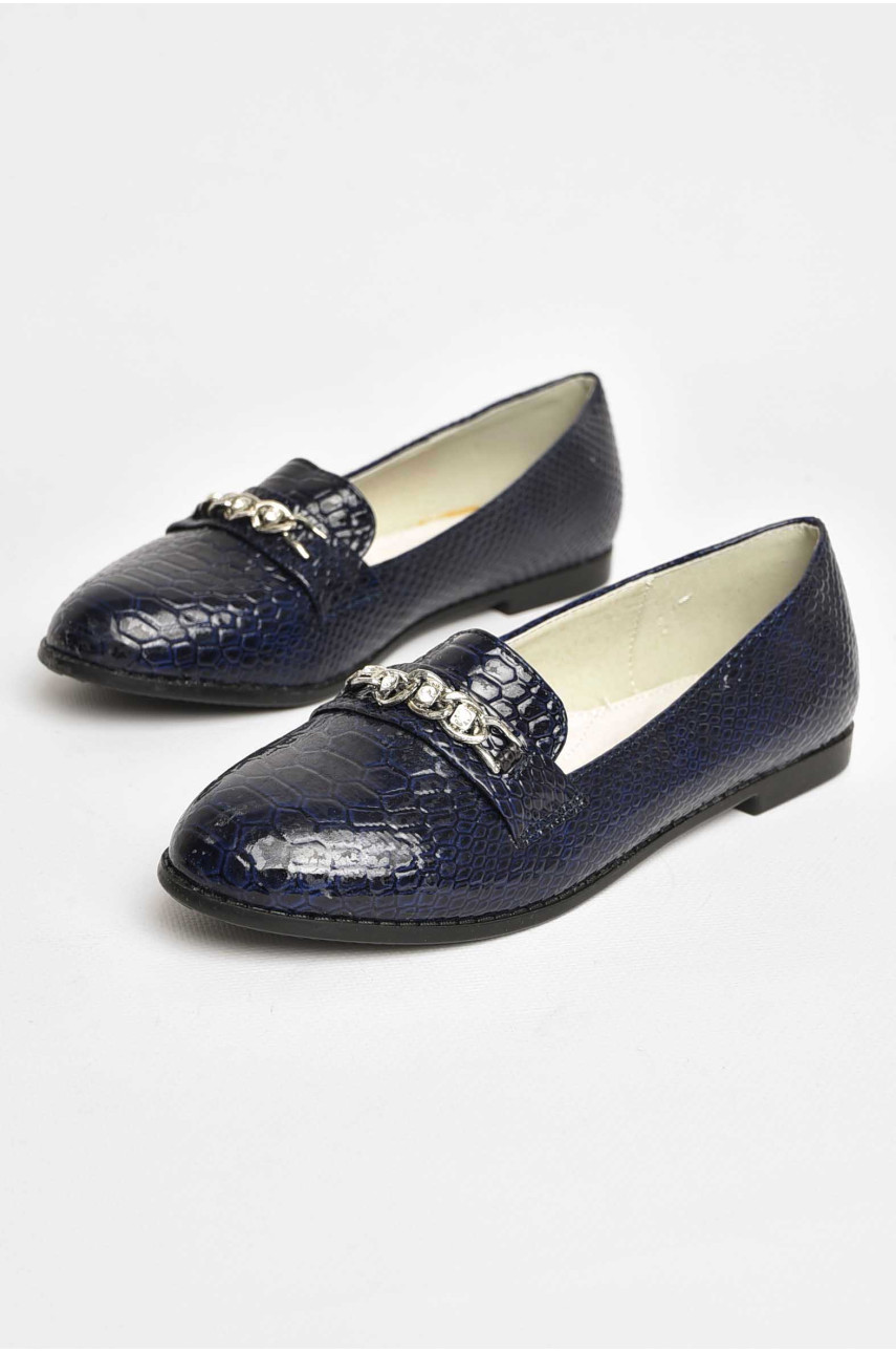 Балетки для дівчинки темно-синього кольору 207-7 209412