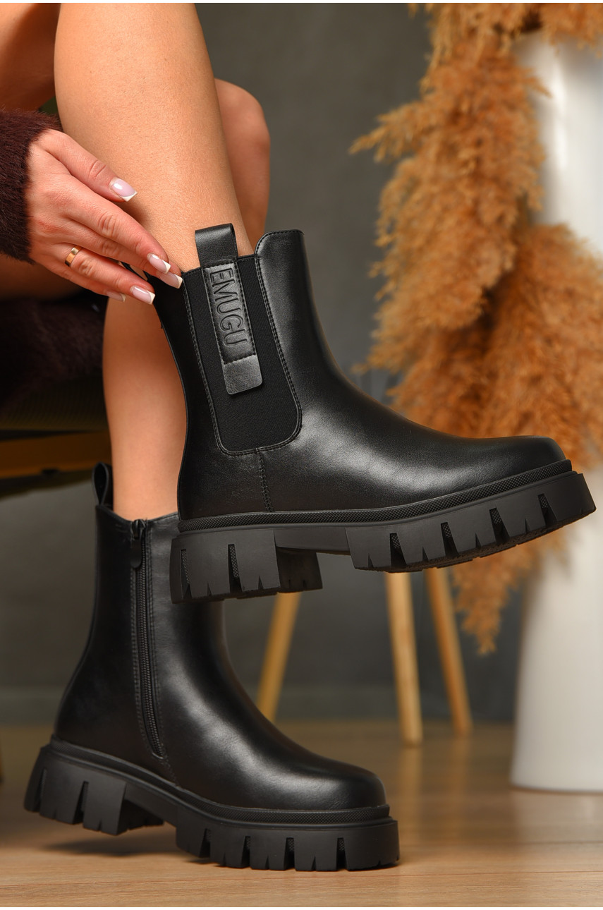 Ботинки женские зимние черного цвета В3109 209422