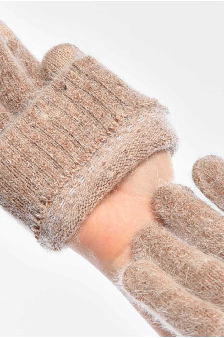 Рукавички жіночі сенсорні бежевого кольору 2401 209437 Рукавички жіночі сенсорні бежевого кольору 2401 209437