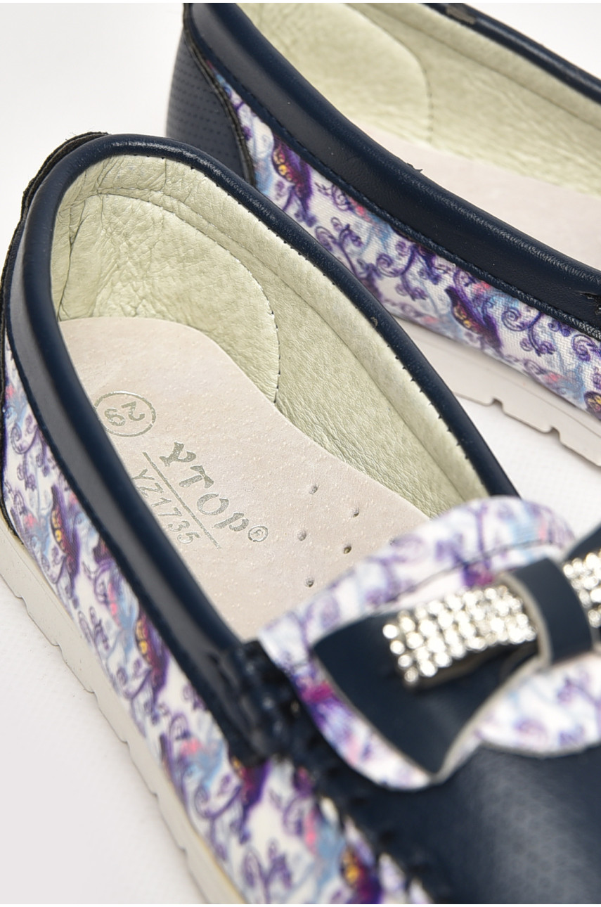 Мокасини дитячі для дівчинки темно-синього кольору 1735-7 209452 Мокасини дитячі для дівчинки темно-синього кольору 1735-7 209452