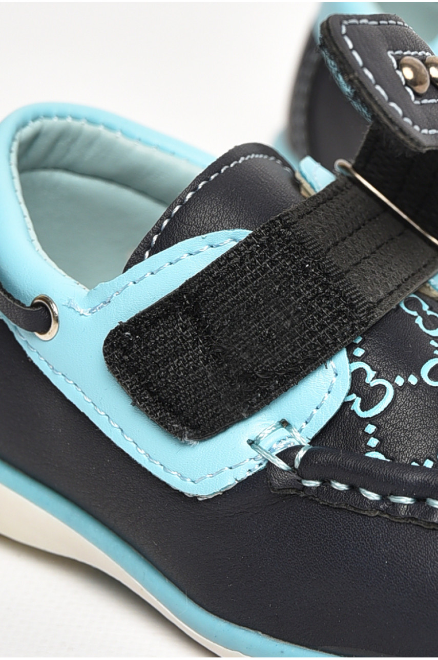 Мокасини дитячі для хлопчика темно-синього кольору 118-7 209454