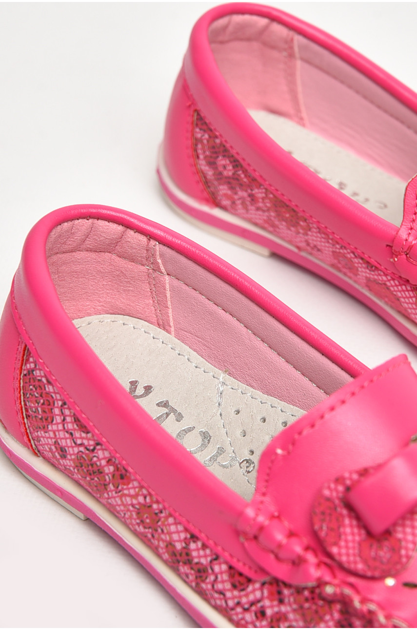 Мокасини дитячі для дівчинки рожевого кольору 8008-5 209456