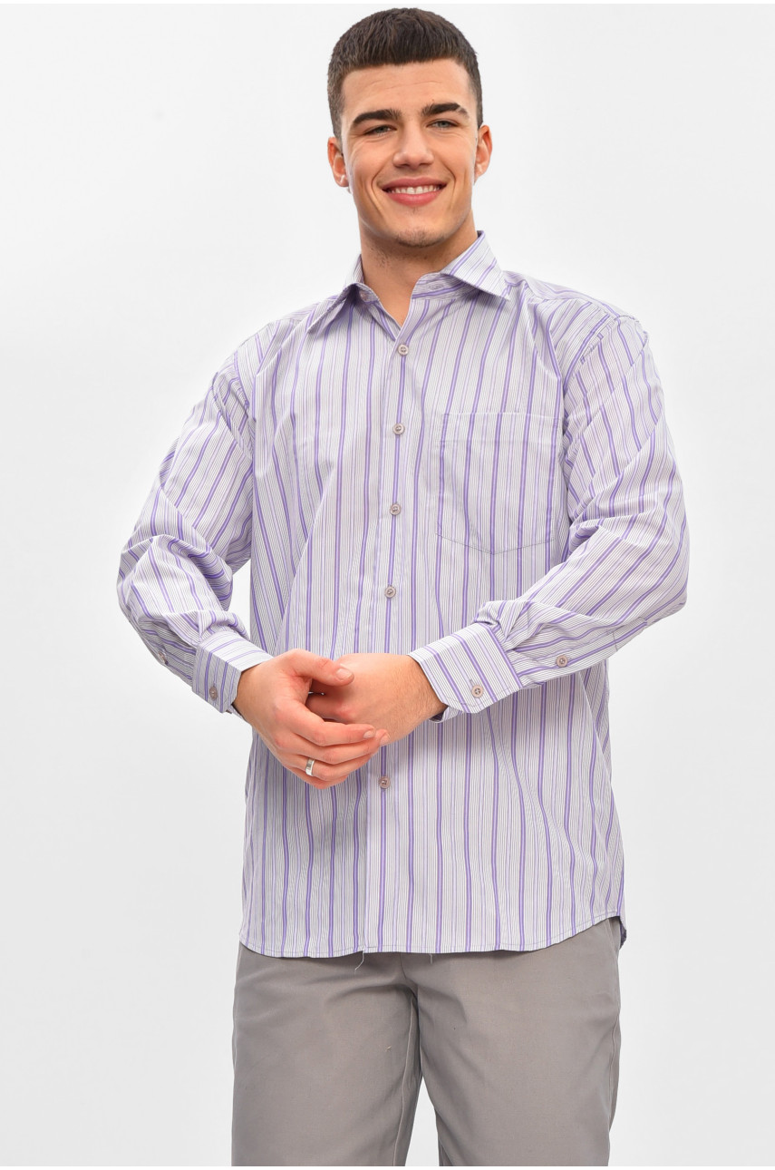 Сорочка чоловіча білого кольору з принтом BTT1308 209466