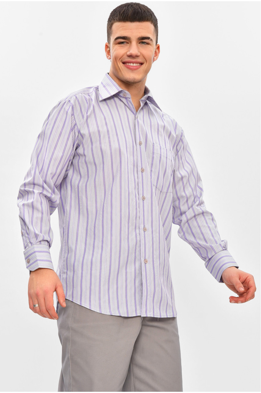 Сорочка чоловіча білого кольору з принтом BTT1308 209466