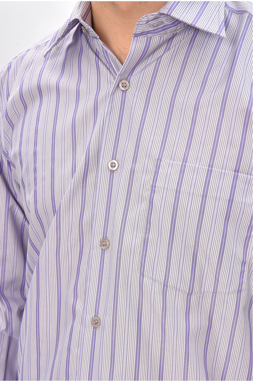 Сорочка чоловіча білого кольору з принтом BTT1308 209466