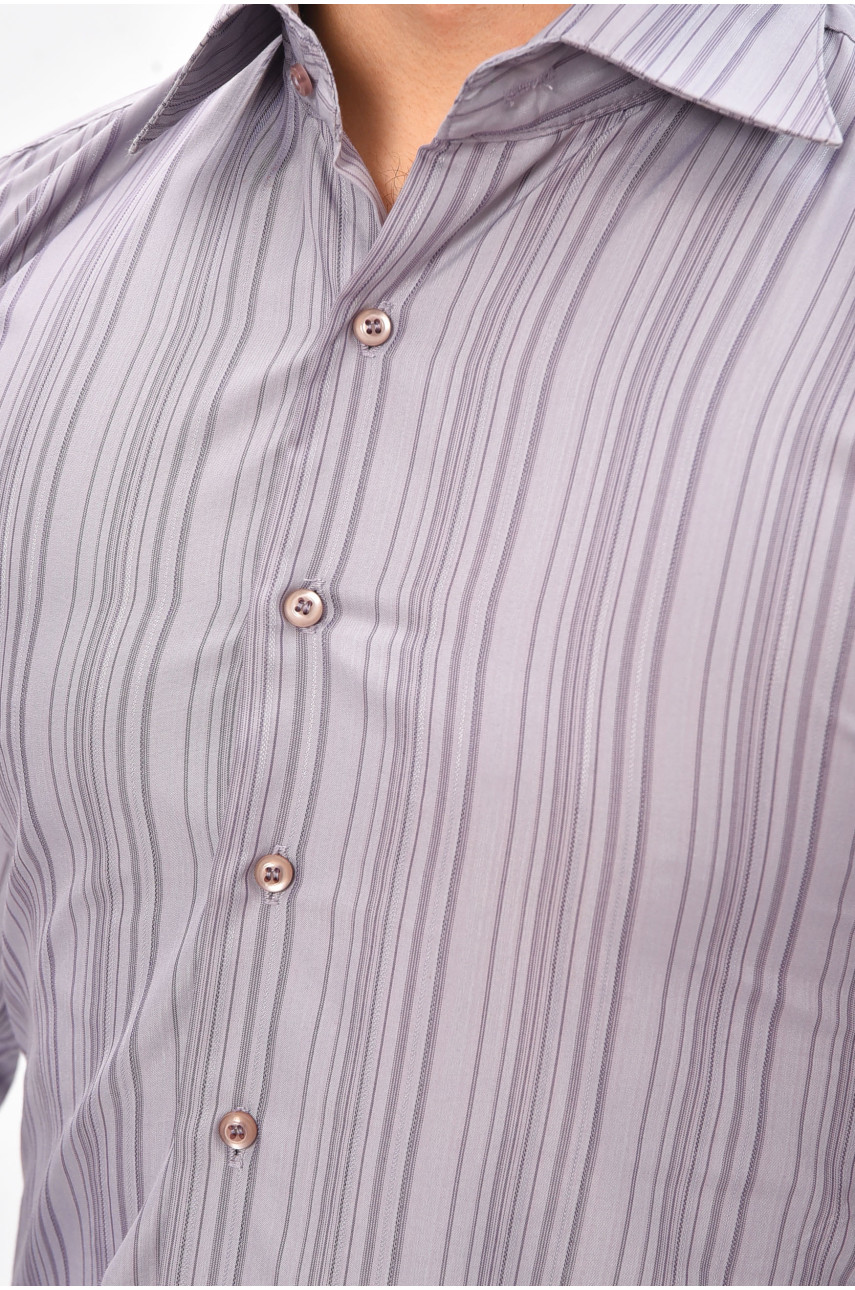 Сорочка чоловіча однотонна сірого кольору BTT1247 209471
