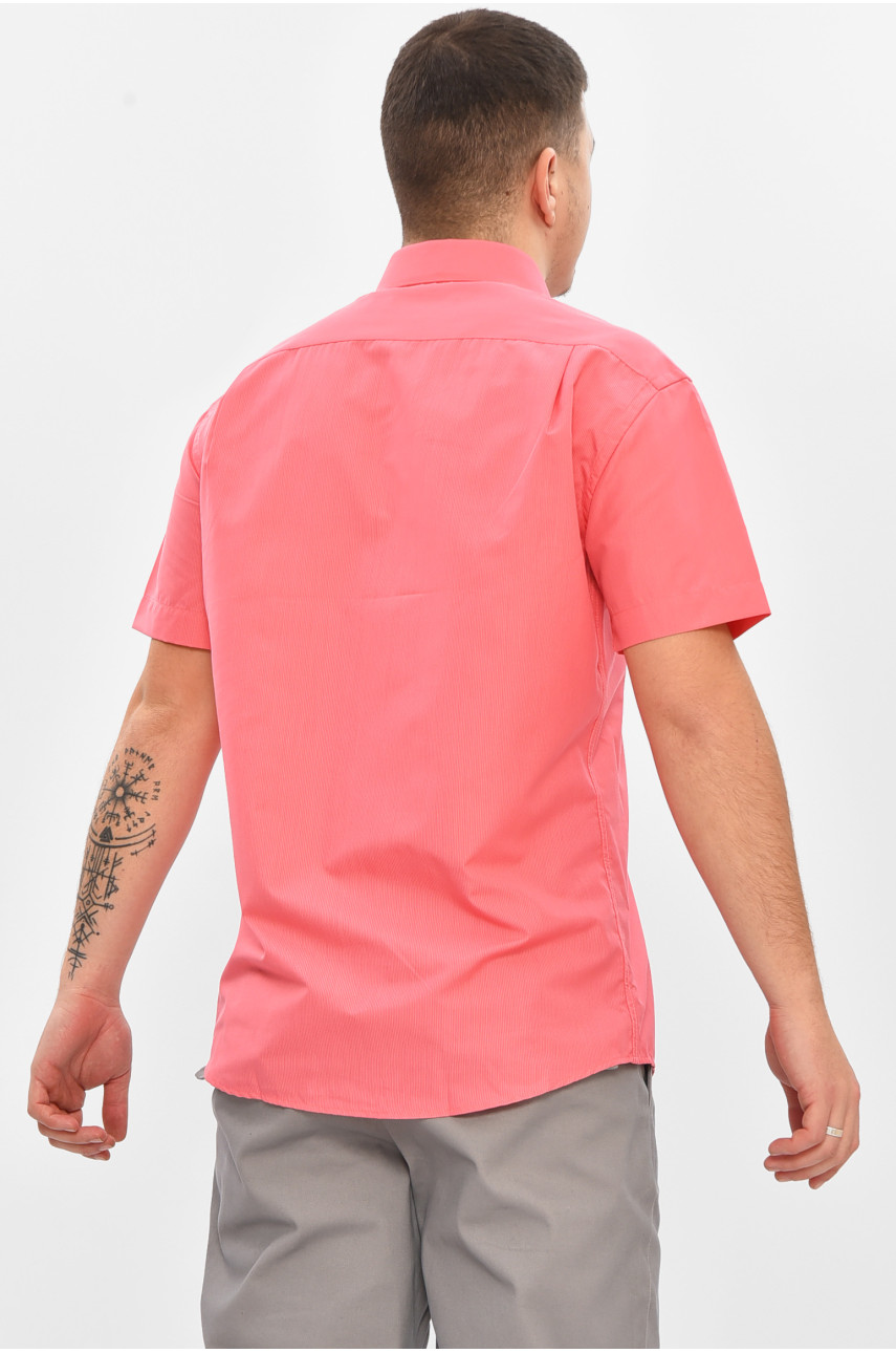 Сорочка чоловіча напівбатальна коралового кольору L1029 209472 Сорочка чоловіча напівбатальна коралового кольору L1029 209472