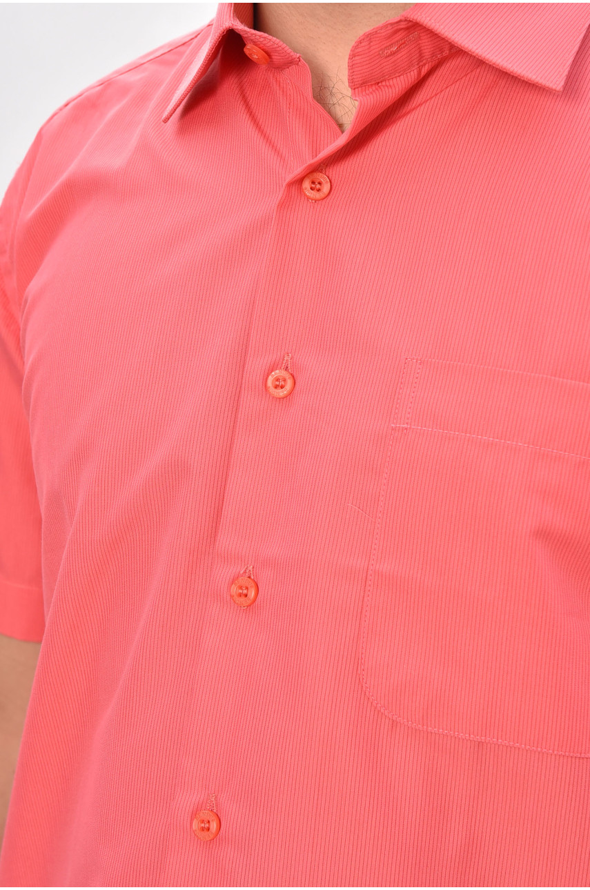 Сорочка чоловіча напівбатальна коралового кольору L1029 209472 Сорочка чоловіча напівбатальна коралового кольору L1029 209472