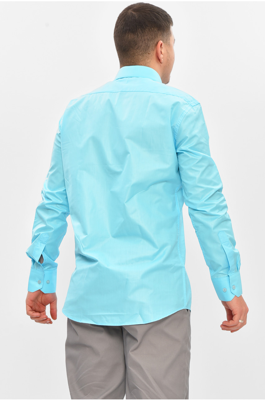 Сорочка чоловіча однотонна блакитного кольору N1064 209478