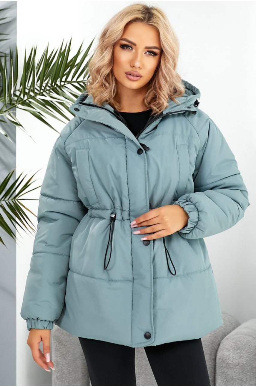 Куртка жіноча демісезонна мятного кольору 293 209481