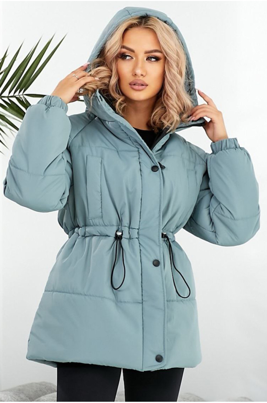 Куртка жіноча демісезонна мятного кольору 293 209481