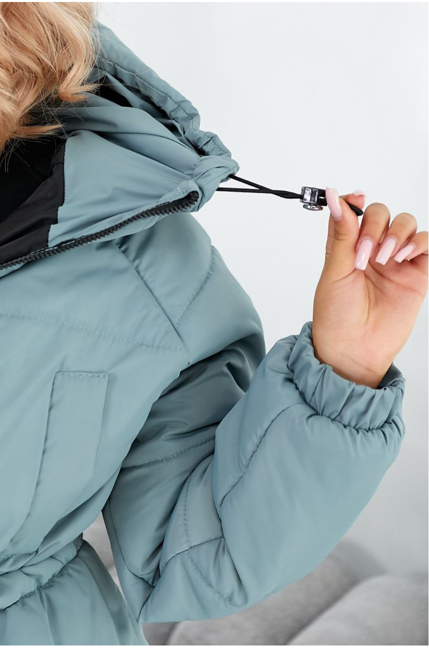 Куртка жіноча демісезонна мятного кольору 293 209481 Куртка жіноча демісезонна мятного кольору 293 209481