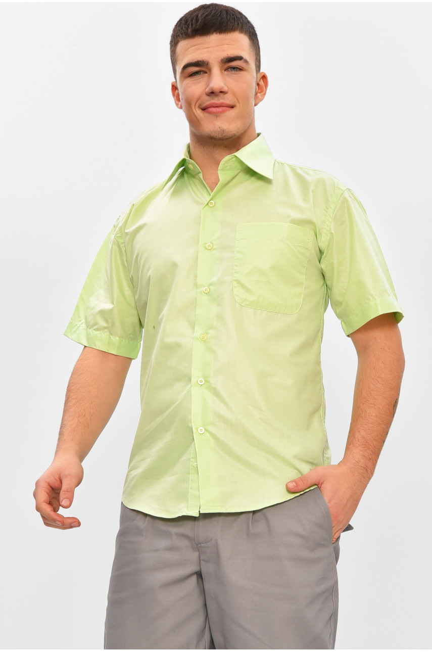 Сорочка чоловіча напівбатальна зеленого кольору ML1011-S 209482
