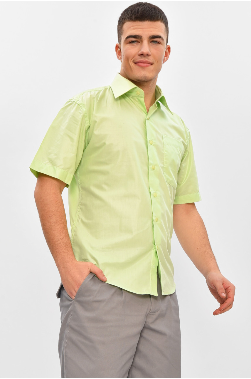 Сорочка чоловіча напівбатальна зеленого кольору ML1011-S 209482