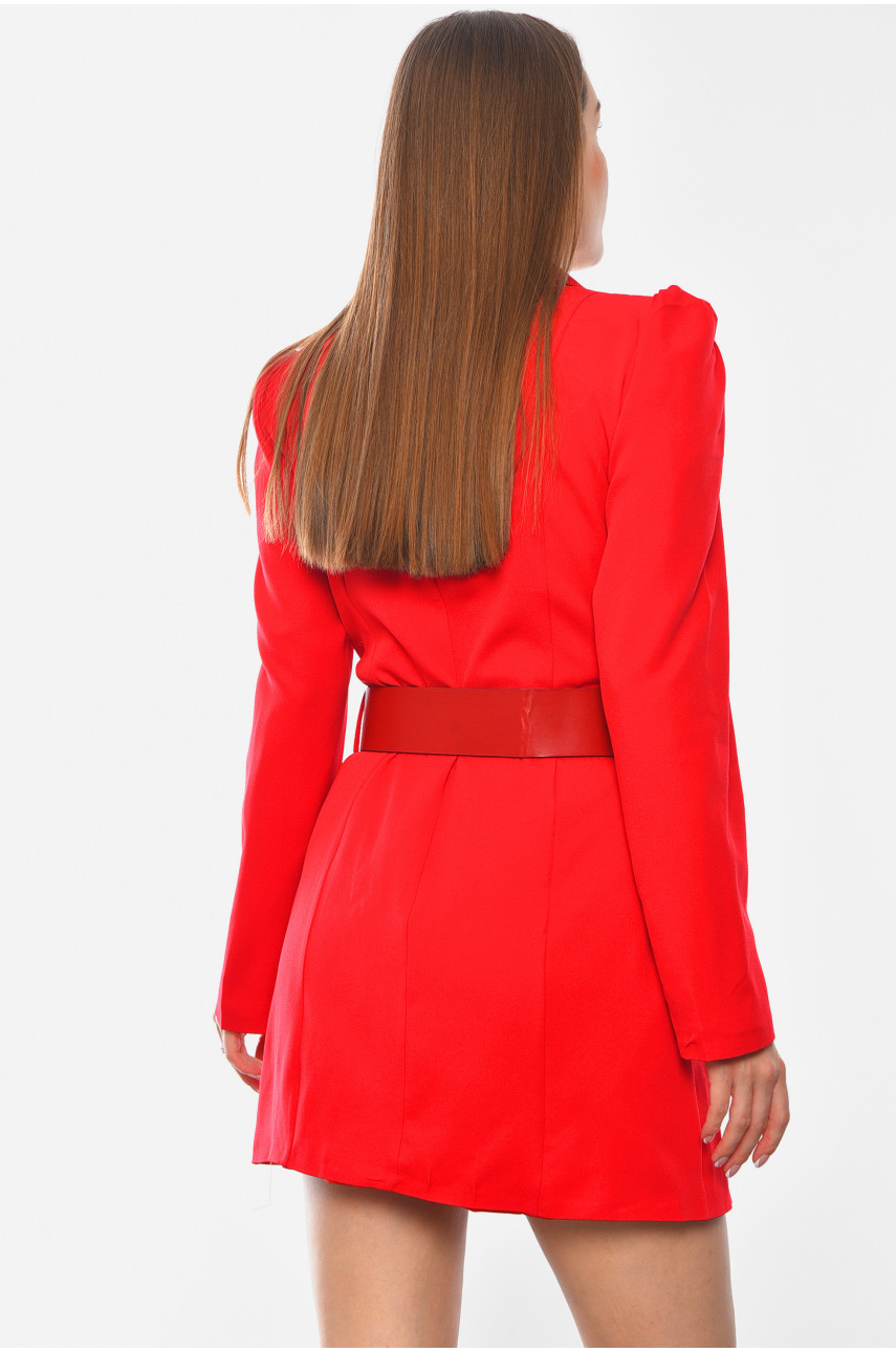 Сукня-піджак жіноча однотонна червоного кольору Уцінка 2655 209499 Сукня-піджак жіноча однотонна червоного кольору Уцінка 2655 209499
